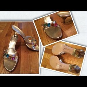 NEW Casadei brand Swarovski Crystal Heels